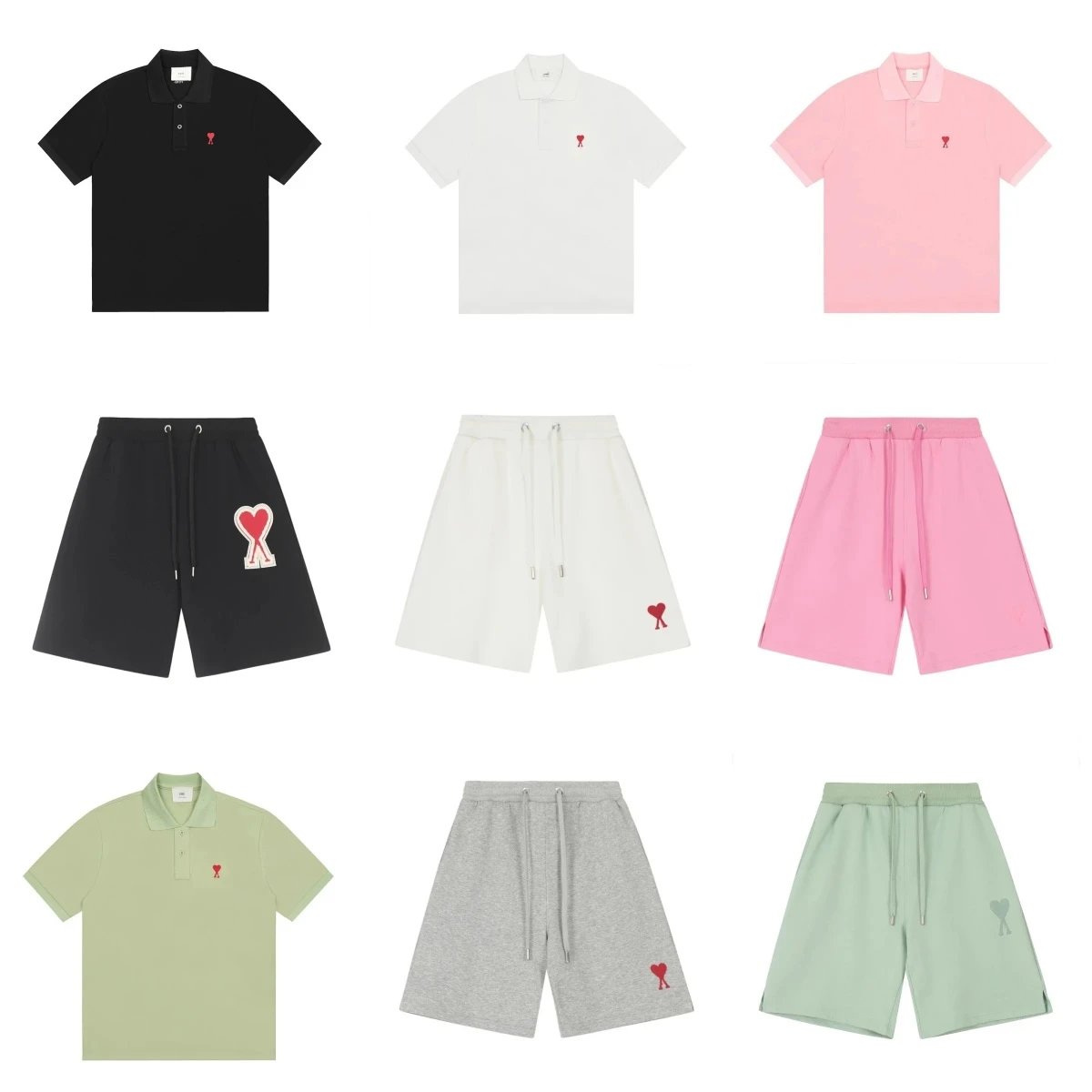 New style short-sleeved POLO sweatpants for men and women