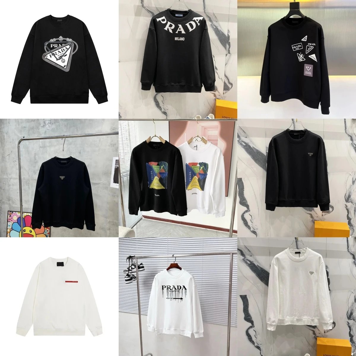 Prada Logo Sweatshirt [26 styl