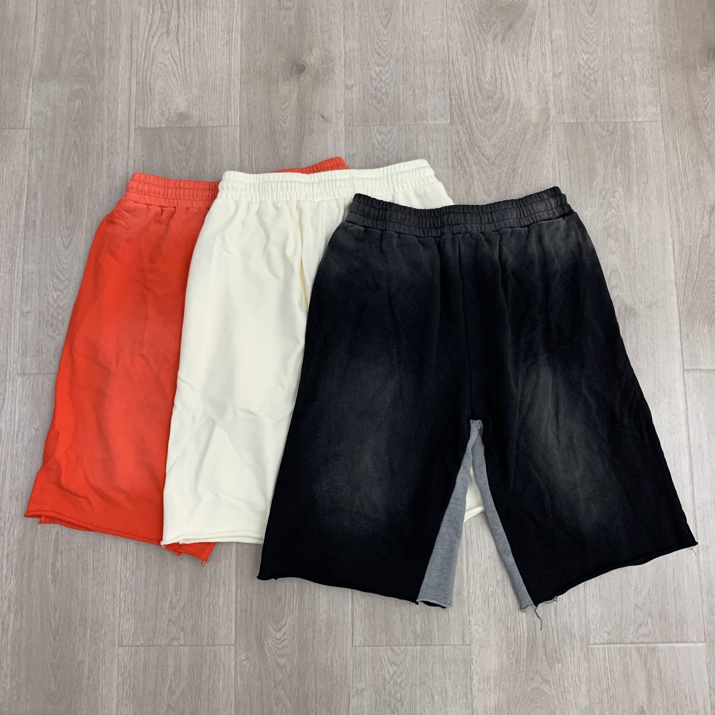 Lost Shorts Graphic raw-hem drawstring image 2