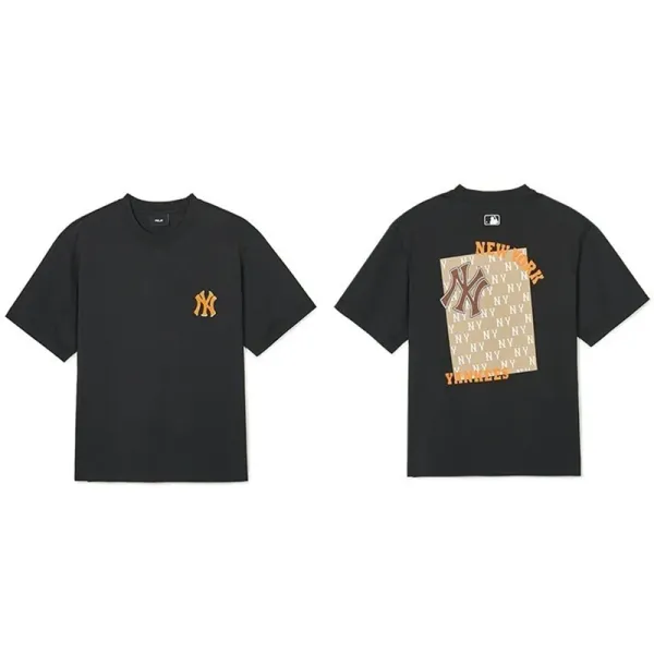 New York Yankees x MLB Graphic Print Black T-Shirt - 1