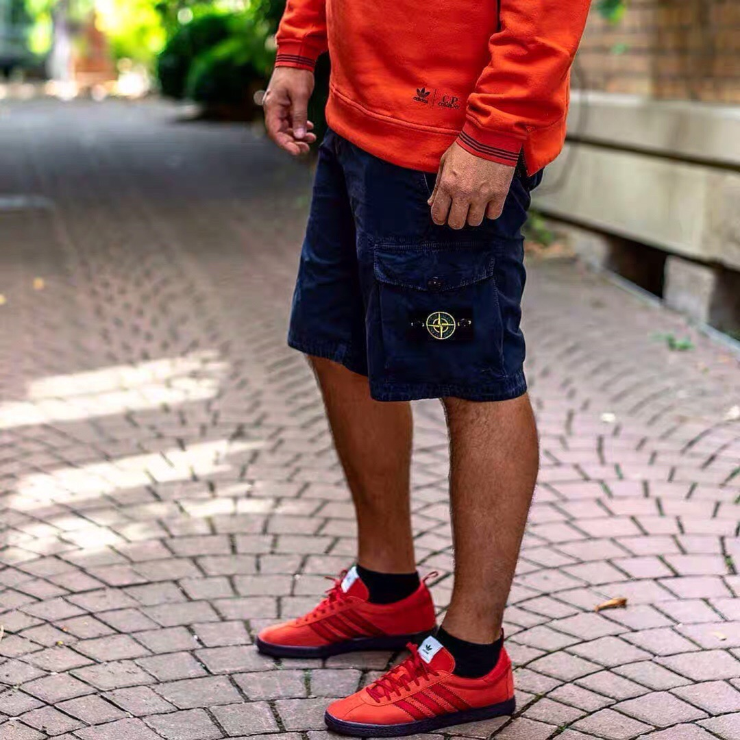 Stone Island Cargo Shorts Olive Yellow Black Utility