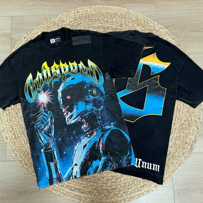 Godspeed You! Black Emperor x E Pluribus Unum Blue Graphic T-Shirt - 5