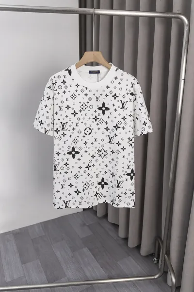 Louis Vuitton Monogram All-Over Print White T-Shirt - 1