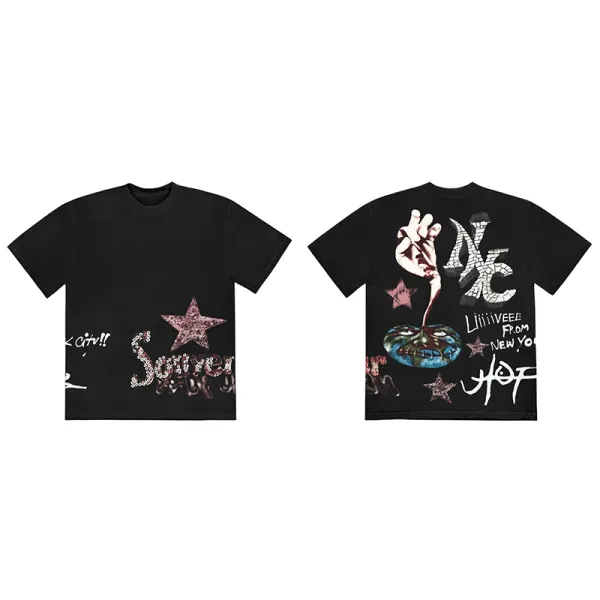Cactus Jack Utopia Graphic T-Shirt White - 6