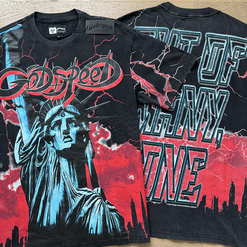 Godspeed You! Black Emperor x E Pluribus Unum Blue Graphic T-Shirt - 7