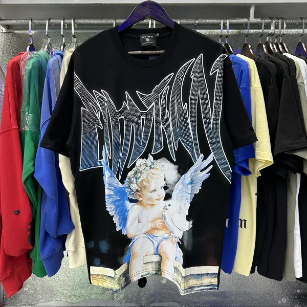 Design Angelic Cherub Graphic T-Shirt White - 3