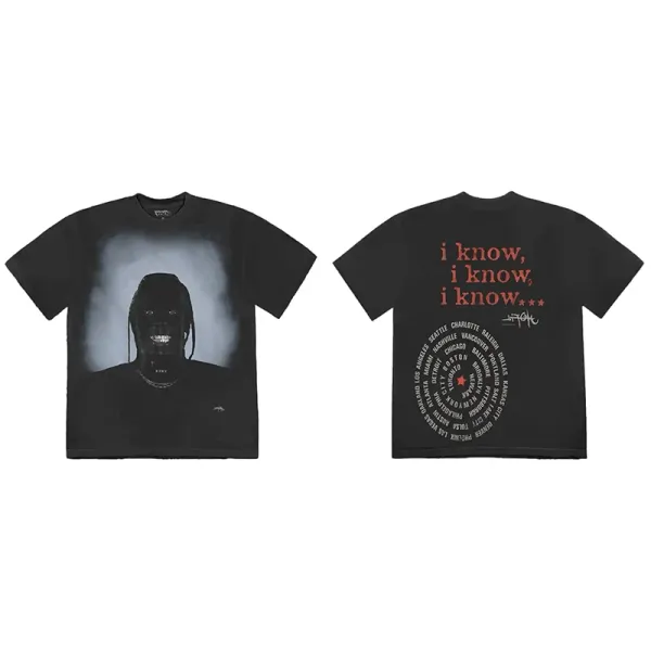 Cactus Jack I Know Tour Tee Black T-Shirt - 1