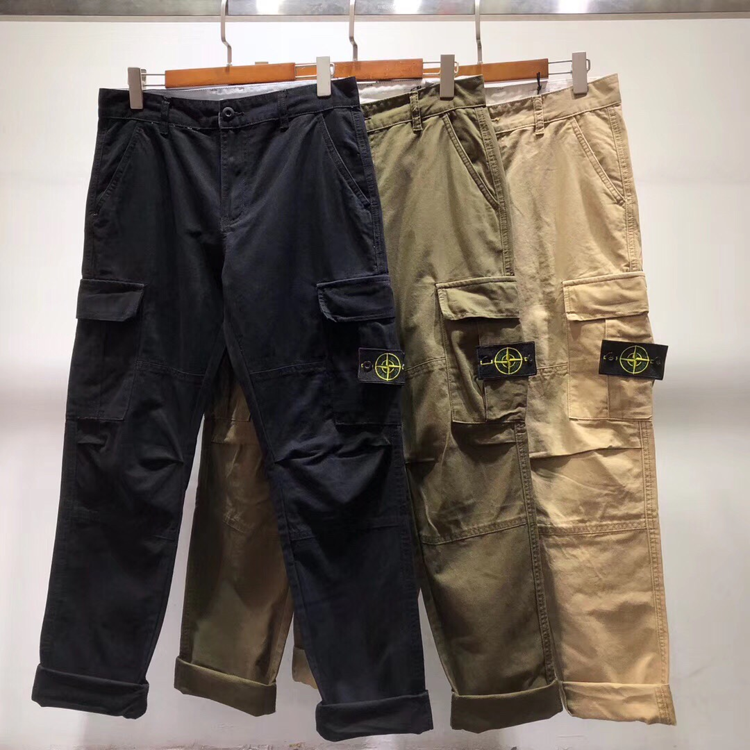 Stone Island Black Cargo Pants
