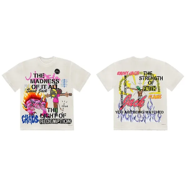 Cactus Jack Saint Jack The Madness of It All T-Shirt White T-Shirts - 1