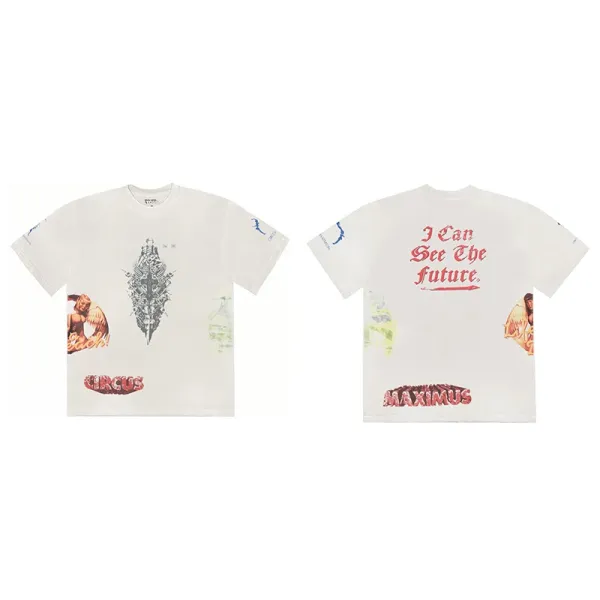 Design Circus Maximus Graphic Print T-Shirt White - 1