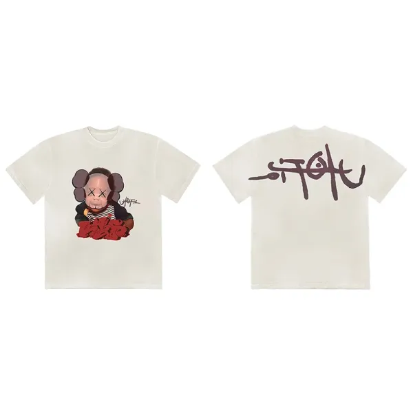 KAWS x Medicom Toy Companion Graphic T-Shirt Off-White - 1