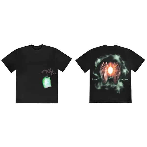 Cactus Jack 'Glow' Graphic T-Shirt Black - 1