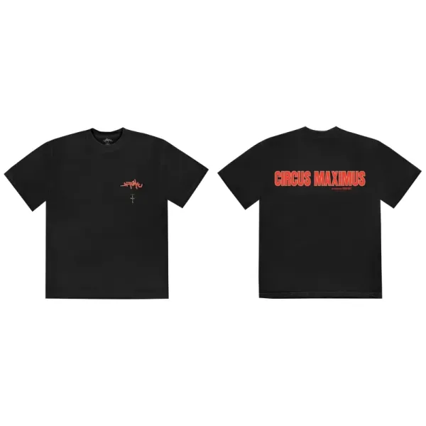Travis Scott x Cactus Jack Circus Maximus Black T-Shirt - 1