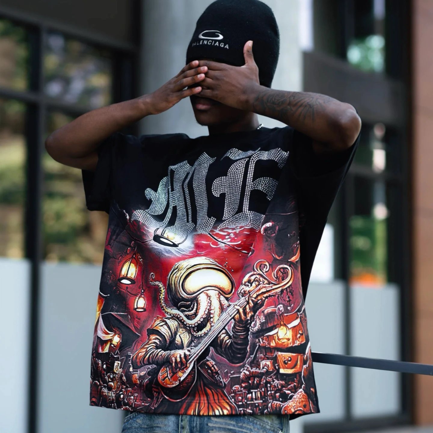 Design Alien Beach Tee Cream T-Shirts - 5
