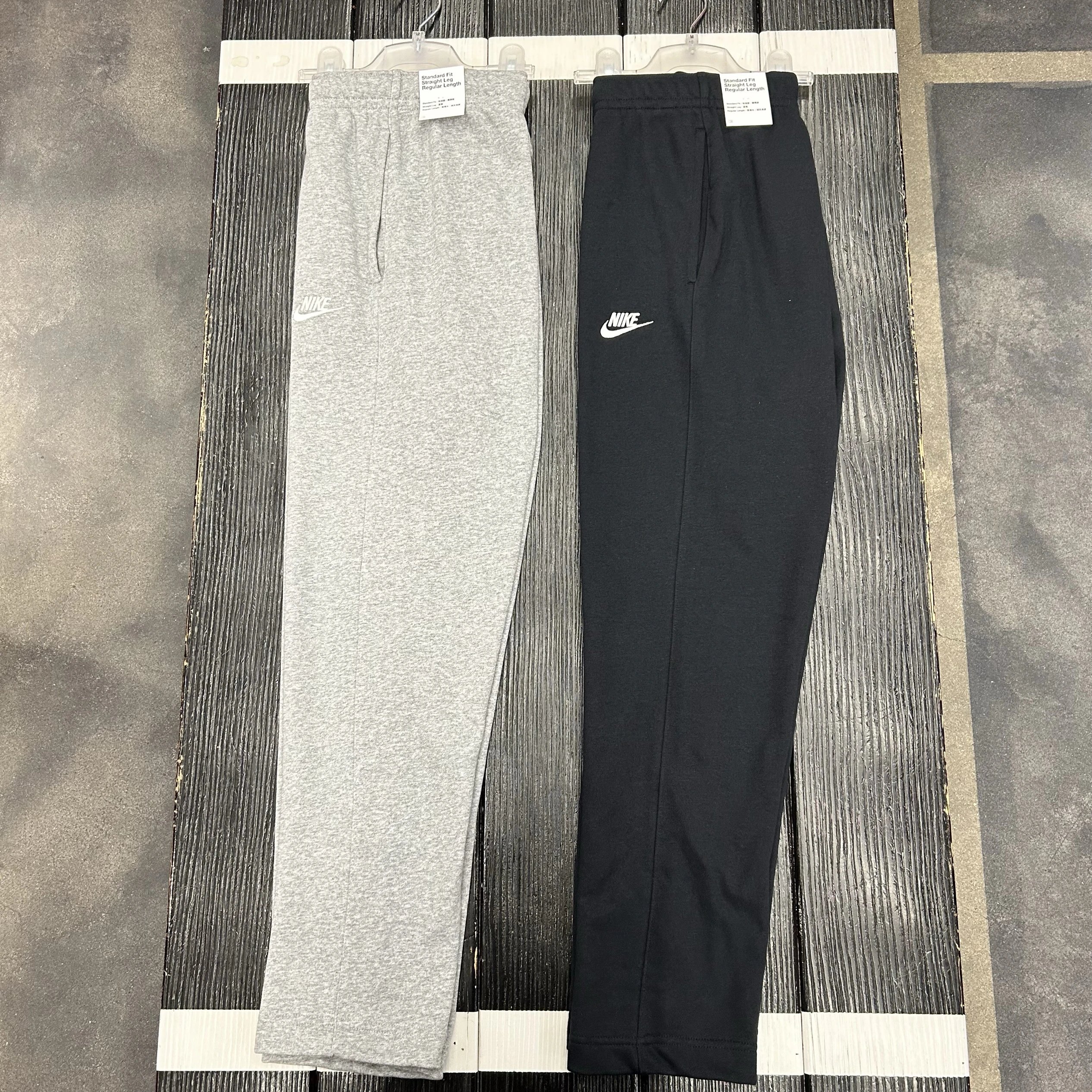 Nike Grey and Black Sweatpants