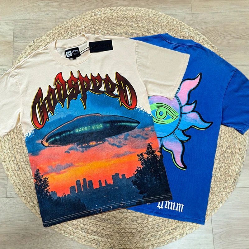 Godspeed You! Black Emperor x E Pluribus Unum Blue Graphic T-Shirt - 4