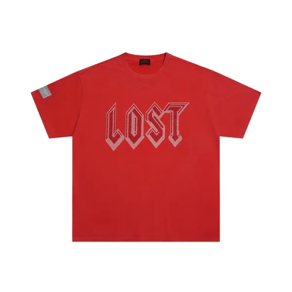 Lost Sins Lost Graphic Print Red T-Shirt - 1