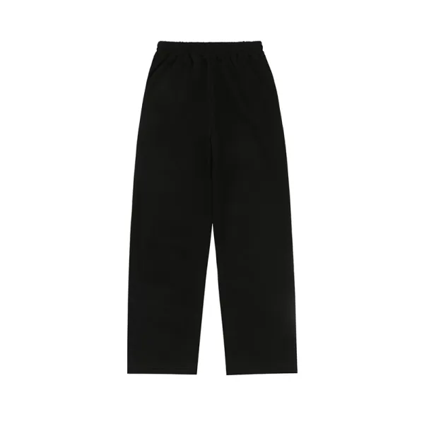 Design Graphic Print Light Blue Sweatpants - 4