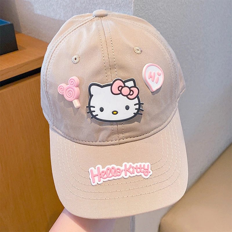 Hello Kitty Beige Baseball Cap