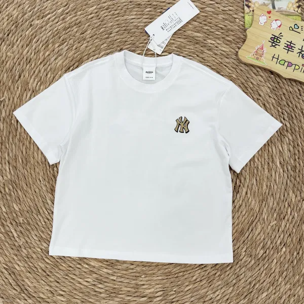 New York Yankees x Banbino Logo Embroidered White T-Shirt - 1