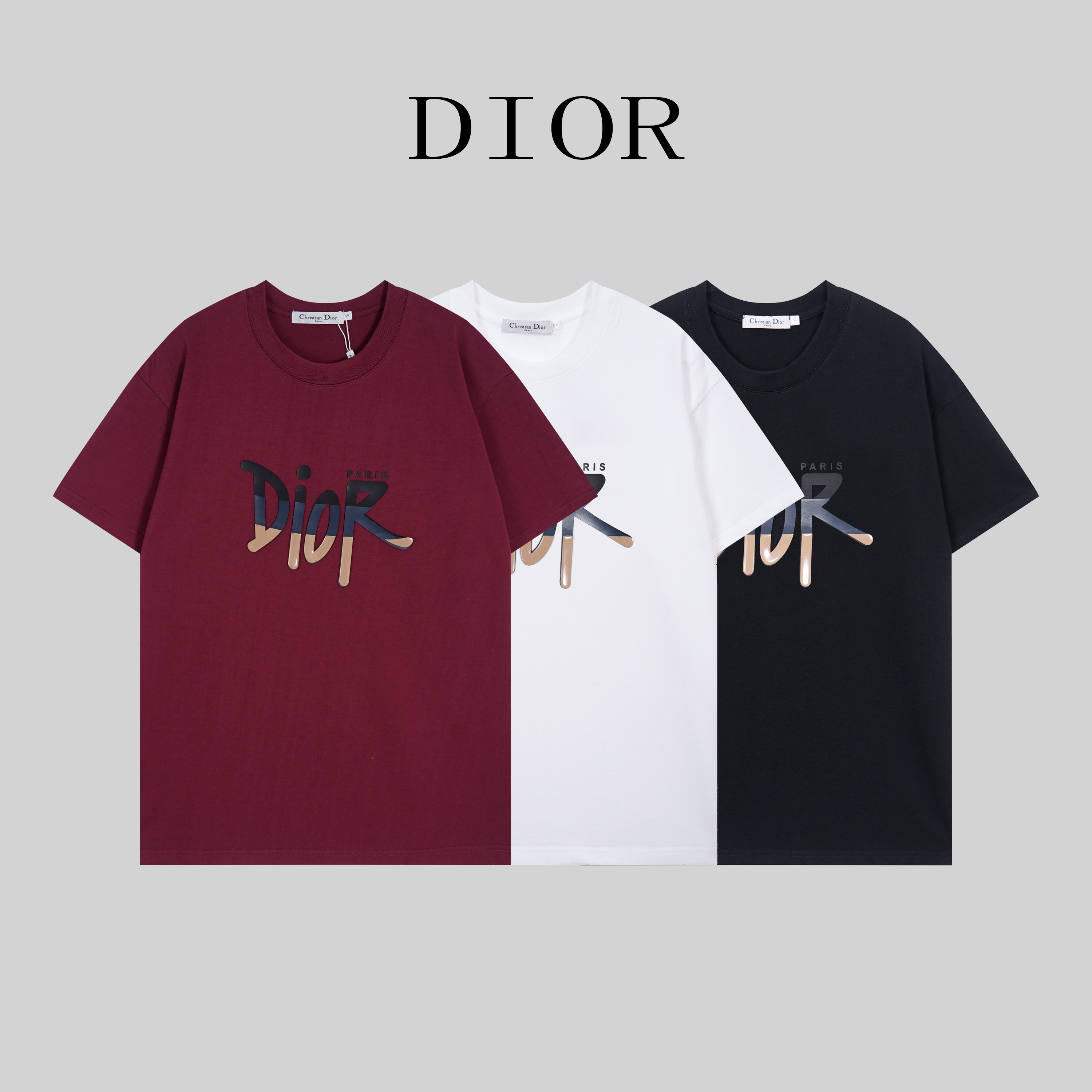 Dior Red White Black T-Shirt