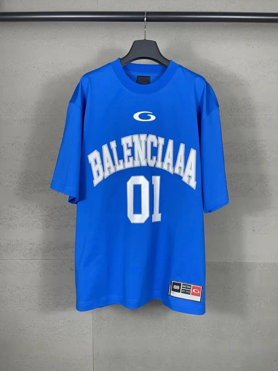 Balenciaga Blue Oversized T-Sh
