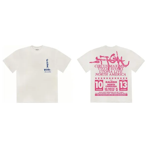 Cactus Jack Utopia Graphic T-Shirt White - 12
