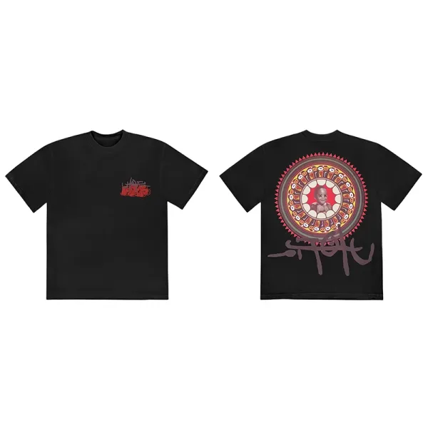 Cactus Jack x Travis Scott 'Astroworld' Graphic Black T-Shirt - 1