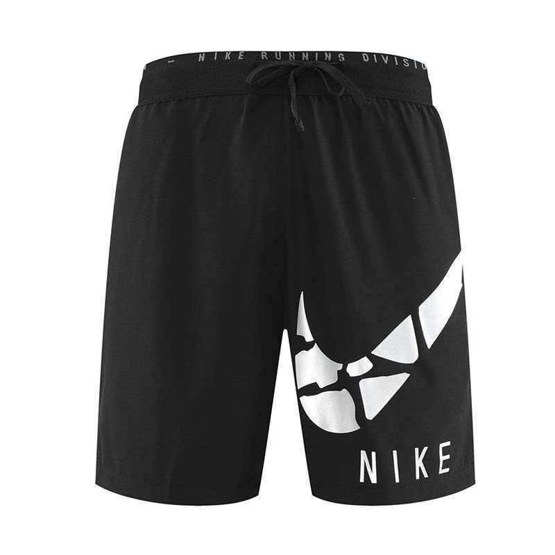 Nike Shorts Double-layer running with zip pockets and reflective graphic print — 39 Large Broken Hook Single Layer-Black