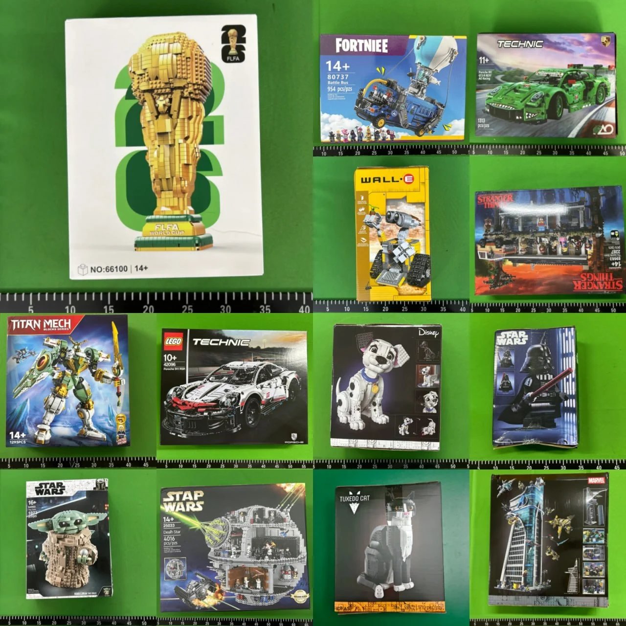 A complete collection of best-selling World Cup car building blocks (no returns or exchanges if there are no quality issues)