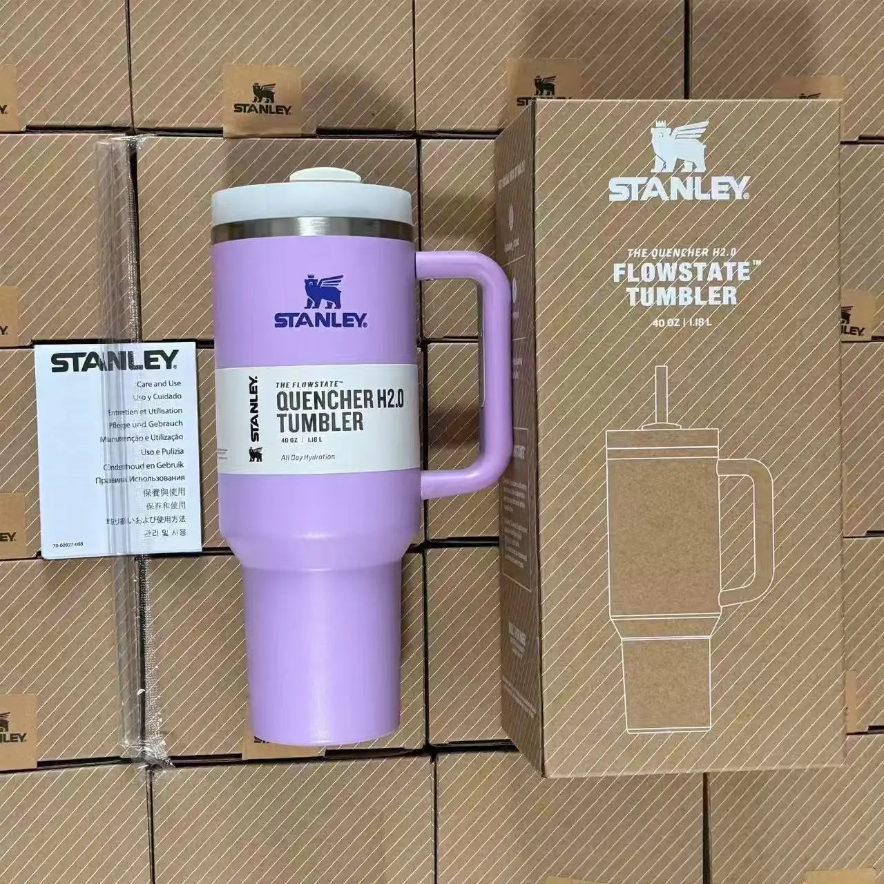 Stanley Uncategorized Quencher H2.0 Tumbler with sports-themed designs — Regular-17