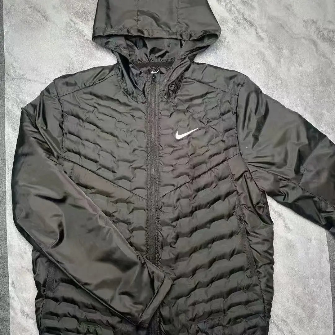 Black hooded jacket