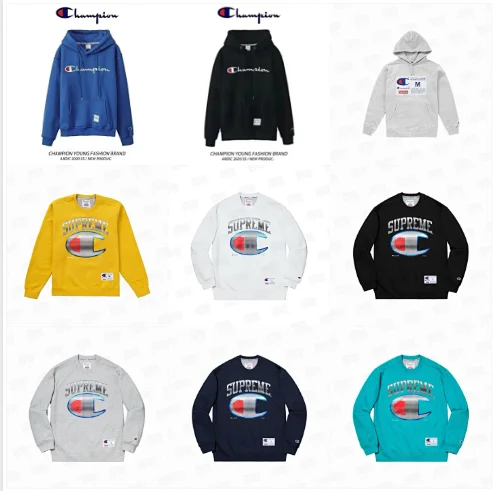 Champion Hoodies & Sweatshirts Pullover hooded sweatshirt with embroidered logo details product detail image 1