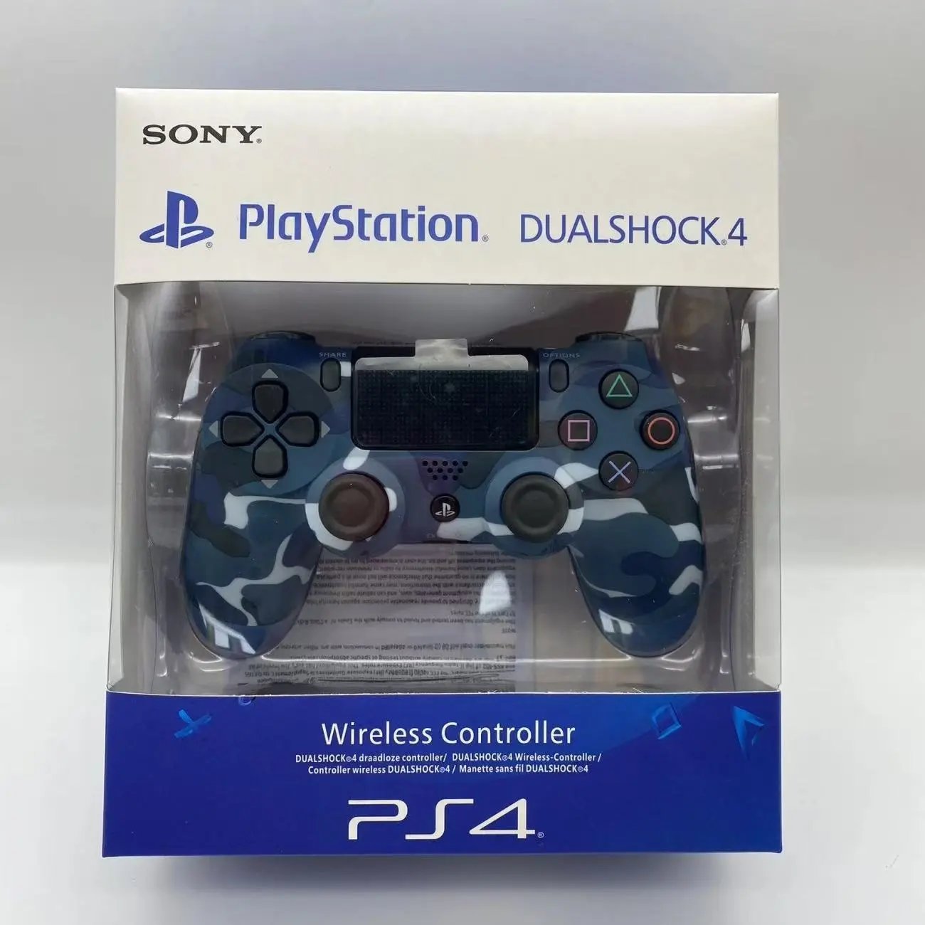Sony PlayStation wireless controller — PS 4-Camouflage blue