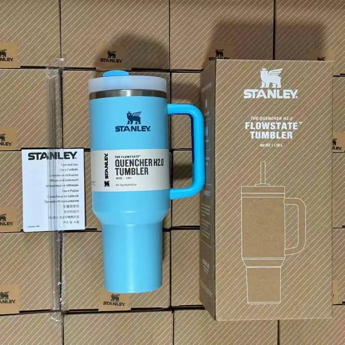 Stanley Uncategorized Quencher H2.0 Tumbler with sports-themed designs — Regular-23
