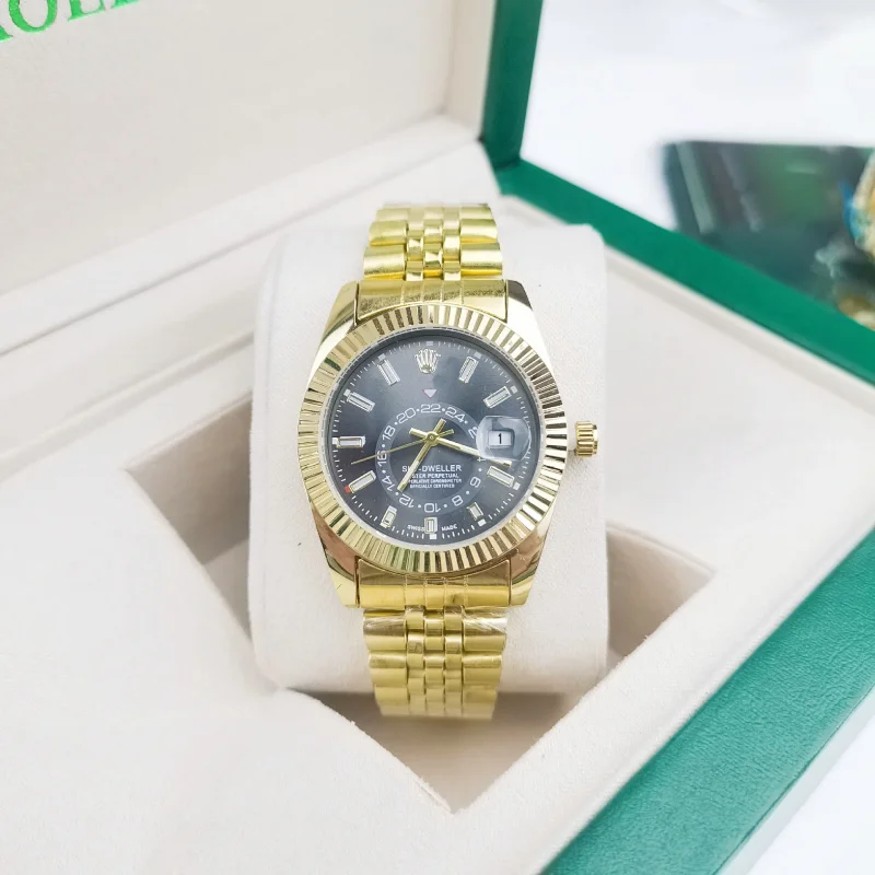 Rolex Watches Stainless Steel Diver-Style Watch — Rolex Gold Watch Series-03