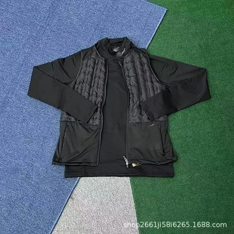 Nike Jackets Hooded graphic windbreaker jacket — Black T-shirt, black long-sleeve