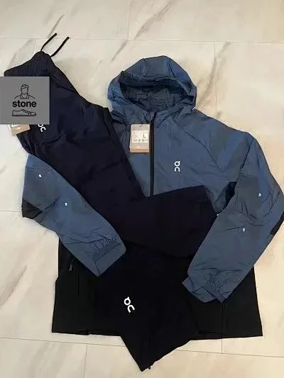 On Tracksuits Hooded zip-up color-block tracksuit product detail image 4