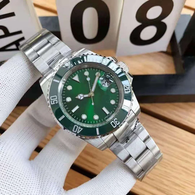 Rolex Watches Stainless Steel Diver-Style Watch — Rolex-01