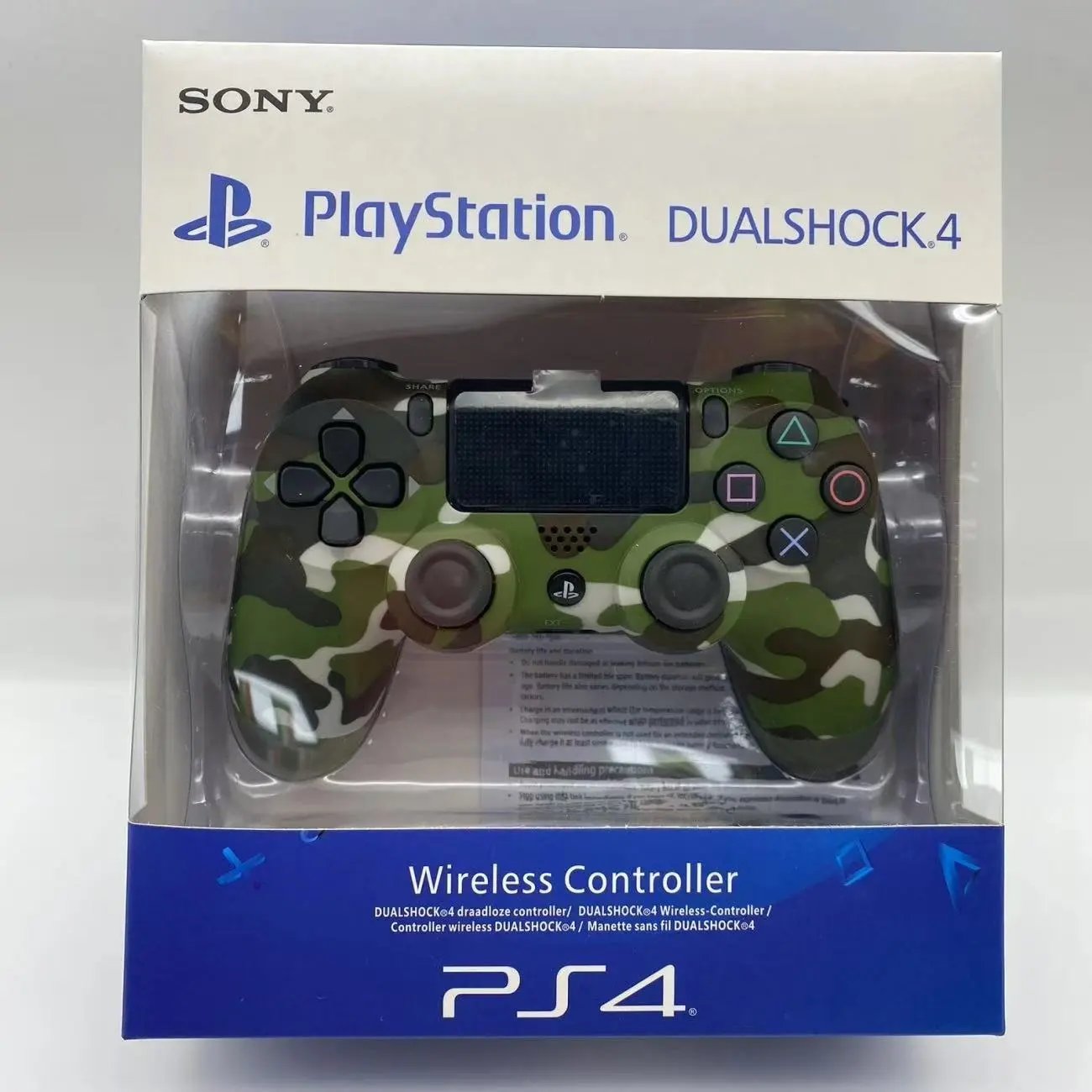 Sony PlayStation wireless controller — PS 4-Camouflage green