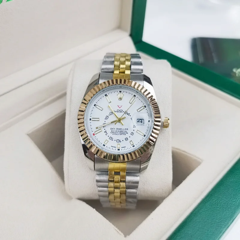 Rolex Watches Stainless Steel Diver-Style Watch — Rolex Gold Watch Series-05
