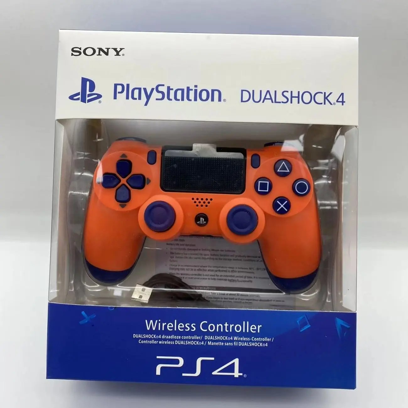 Sony PlayStation wireless controller — PS 4-Orange