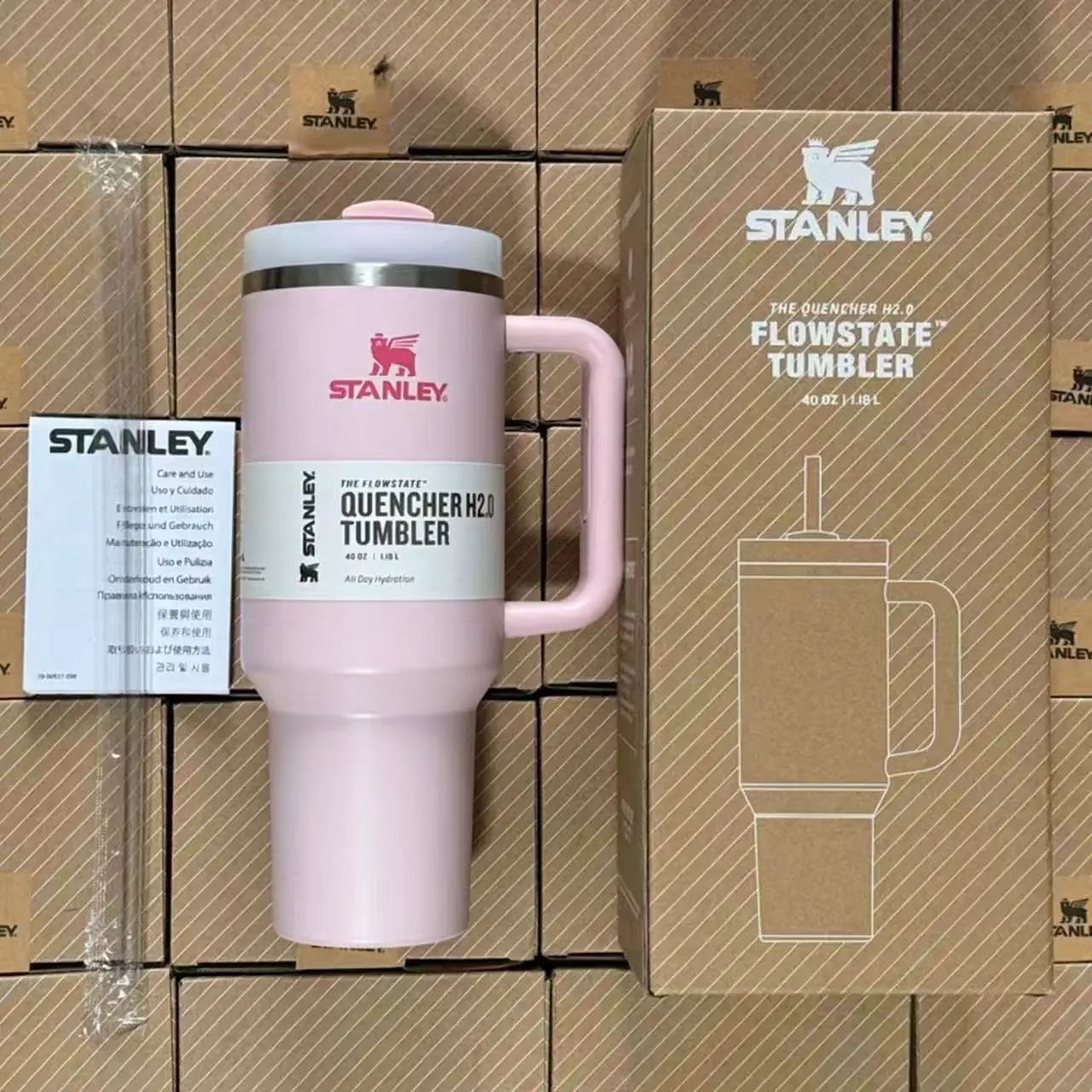 Stanley Uncategorized Quencher H2.0 Tumbler with sports-themed designs — Regular-16