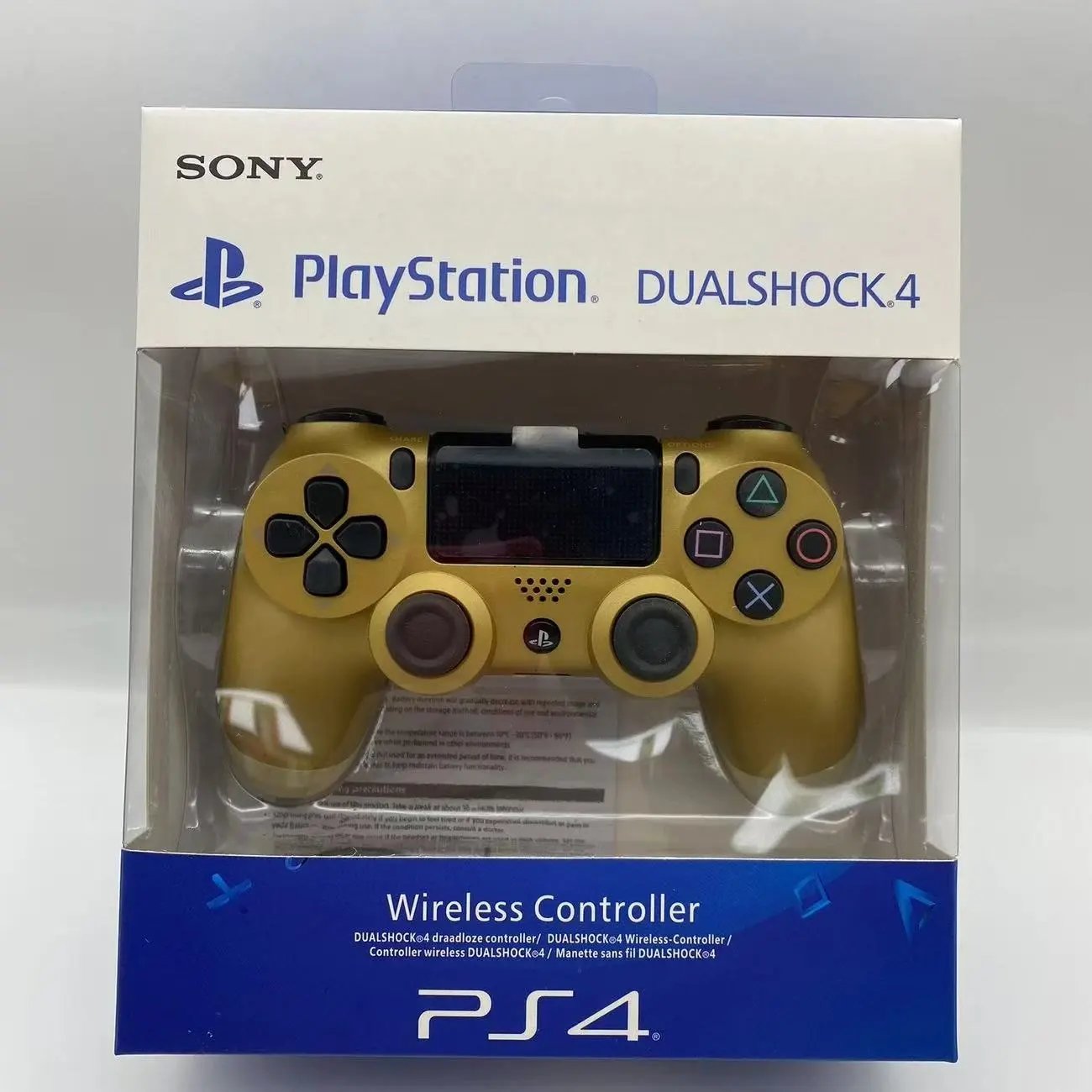 Sony PlayStation wireless controller — PS 4-Golden