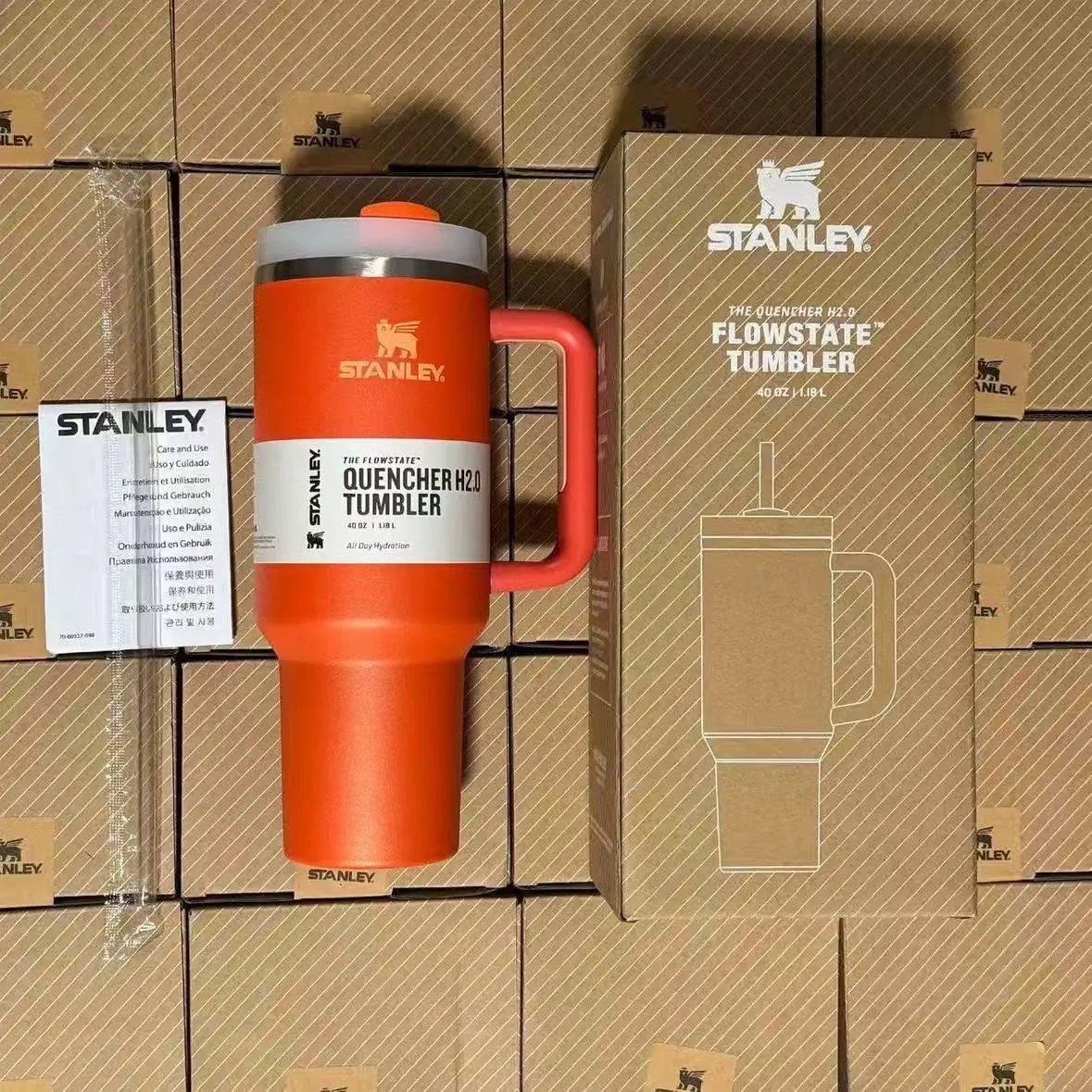 Stanley Uncategorized Quencher H2.0 Tumbler with sports-themed designs — Regular-25
