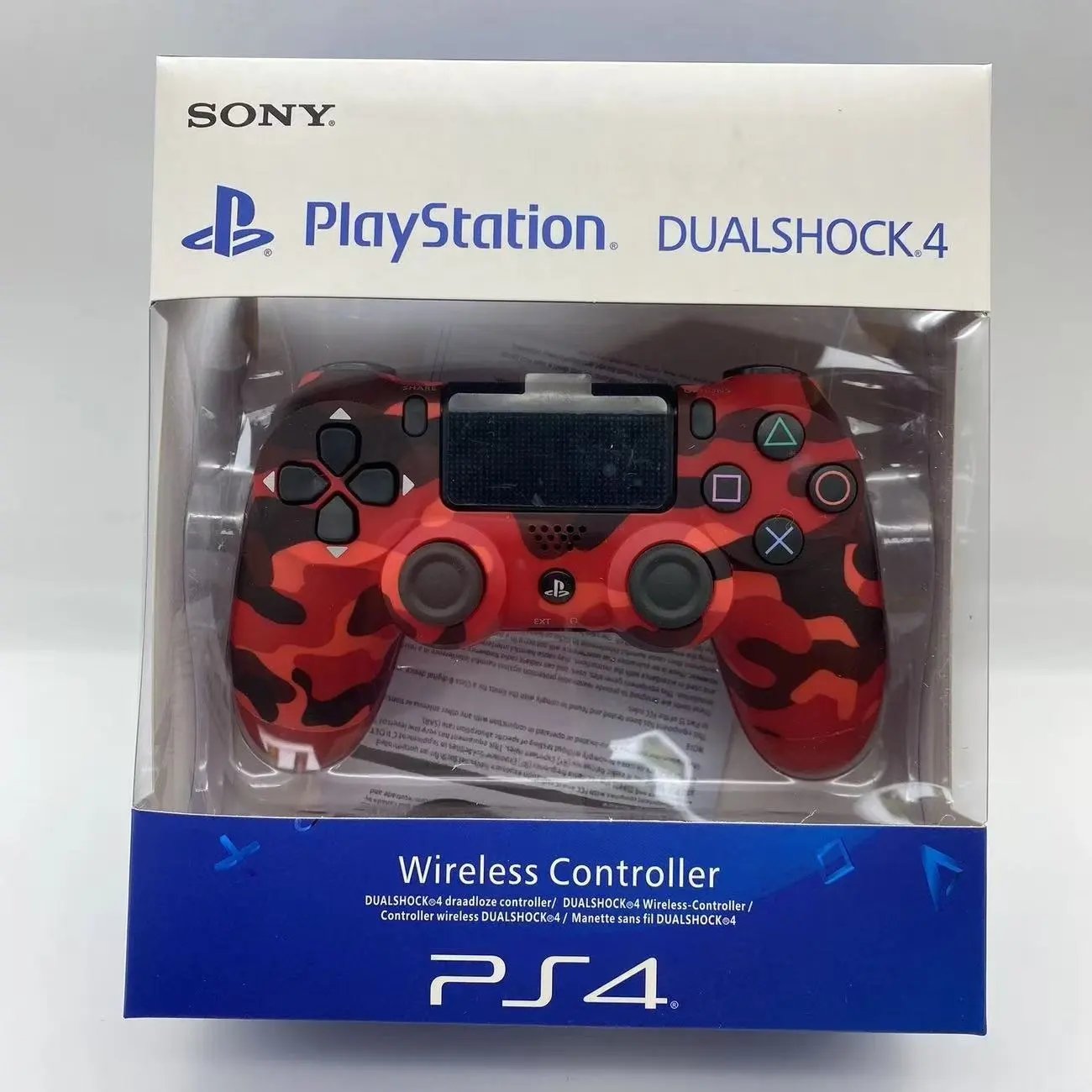 Sony PlayStation wireless controller — PS 4-Camouflage Red
