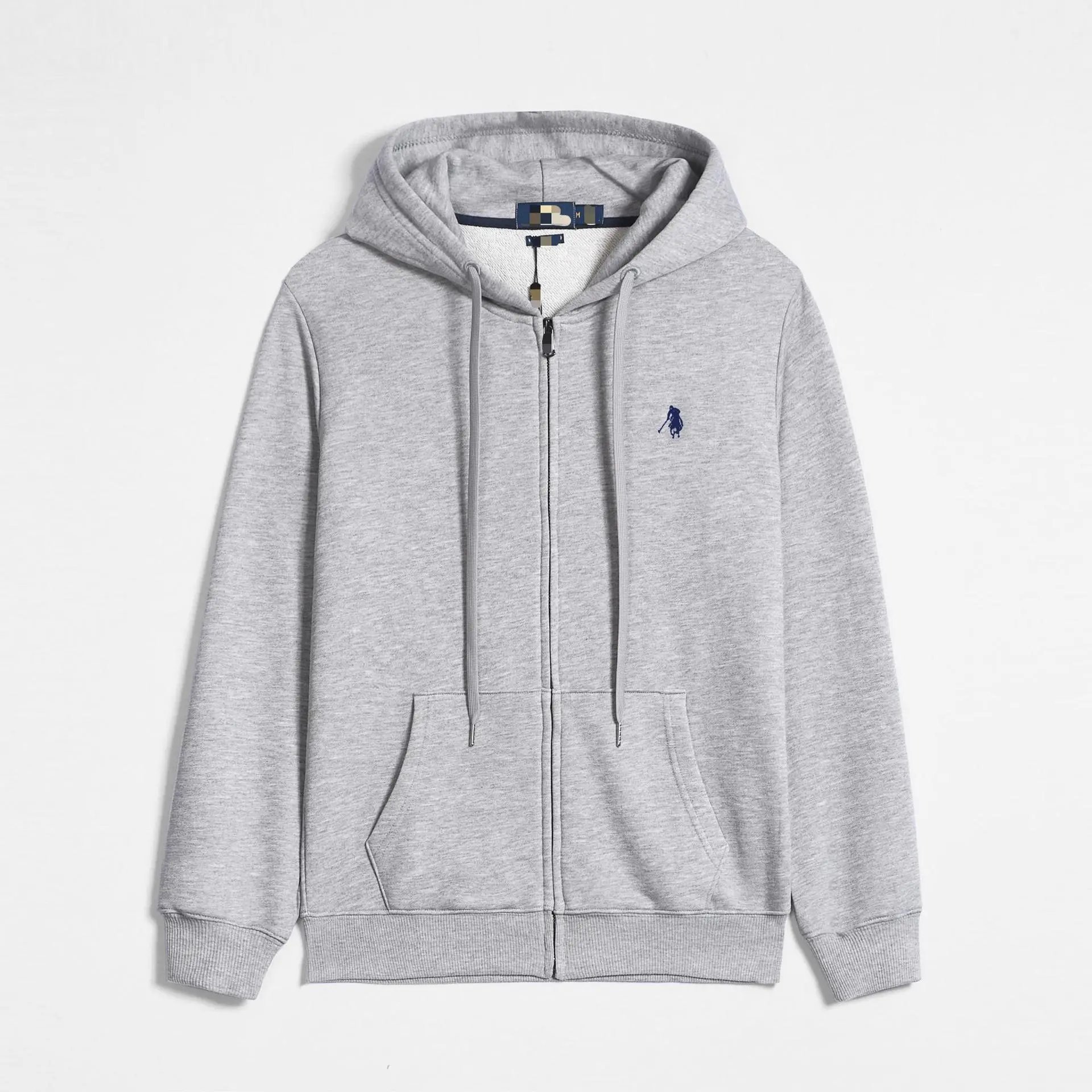 Gray with Zipper