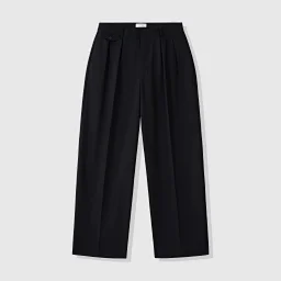 thumbnail for [Four Joys Piece] ROW Style Wool Marcello Black Dress Pants