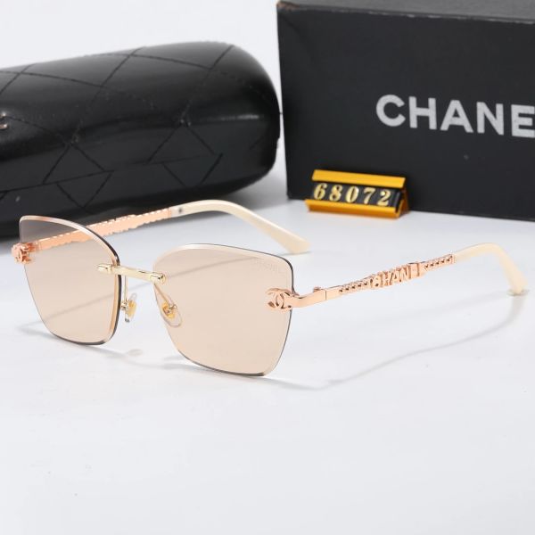 Chanel Black Tinted Lens Square Sunglasses, Polished Frame Style 33