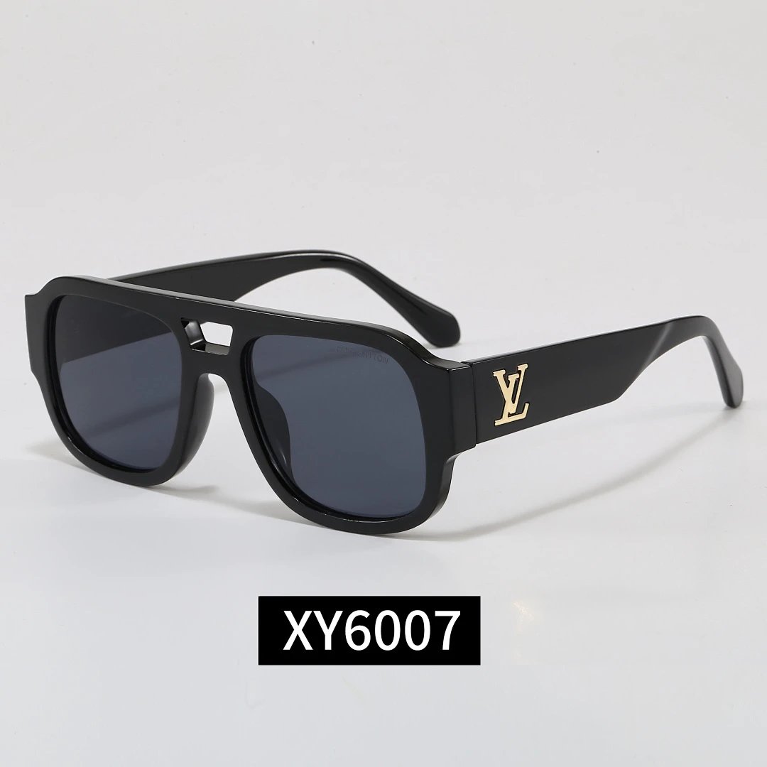 Louis Vuitton Black Tinted Lens Square Sunglasses, Polished Frame Style 19
